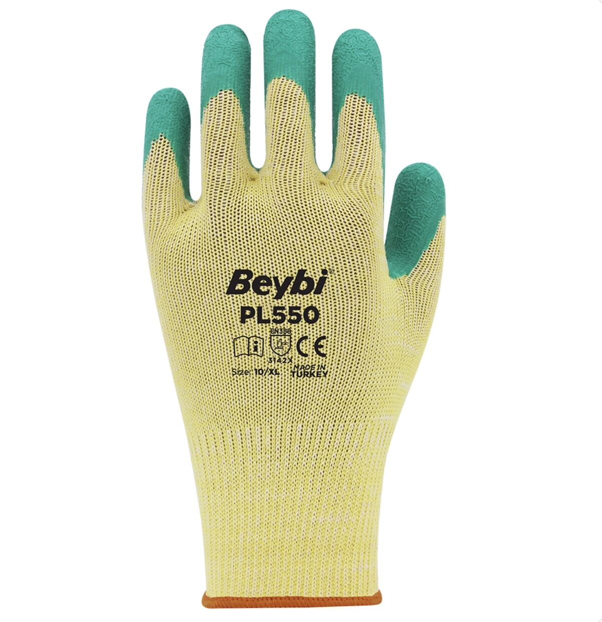 PL550 Polyester Örme Lateks Eldiven