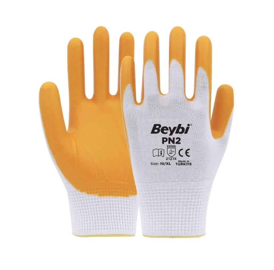 PN2 POLYESTER ÖRME NİTRİL ELDİVEN
